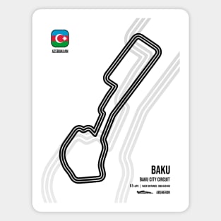 Baku Race Track Magnet